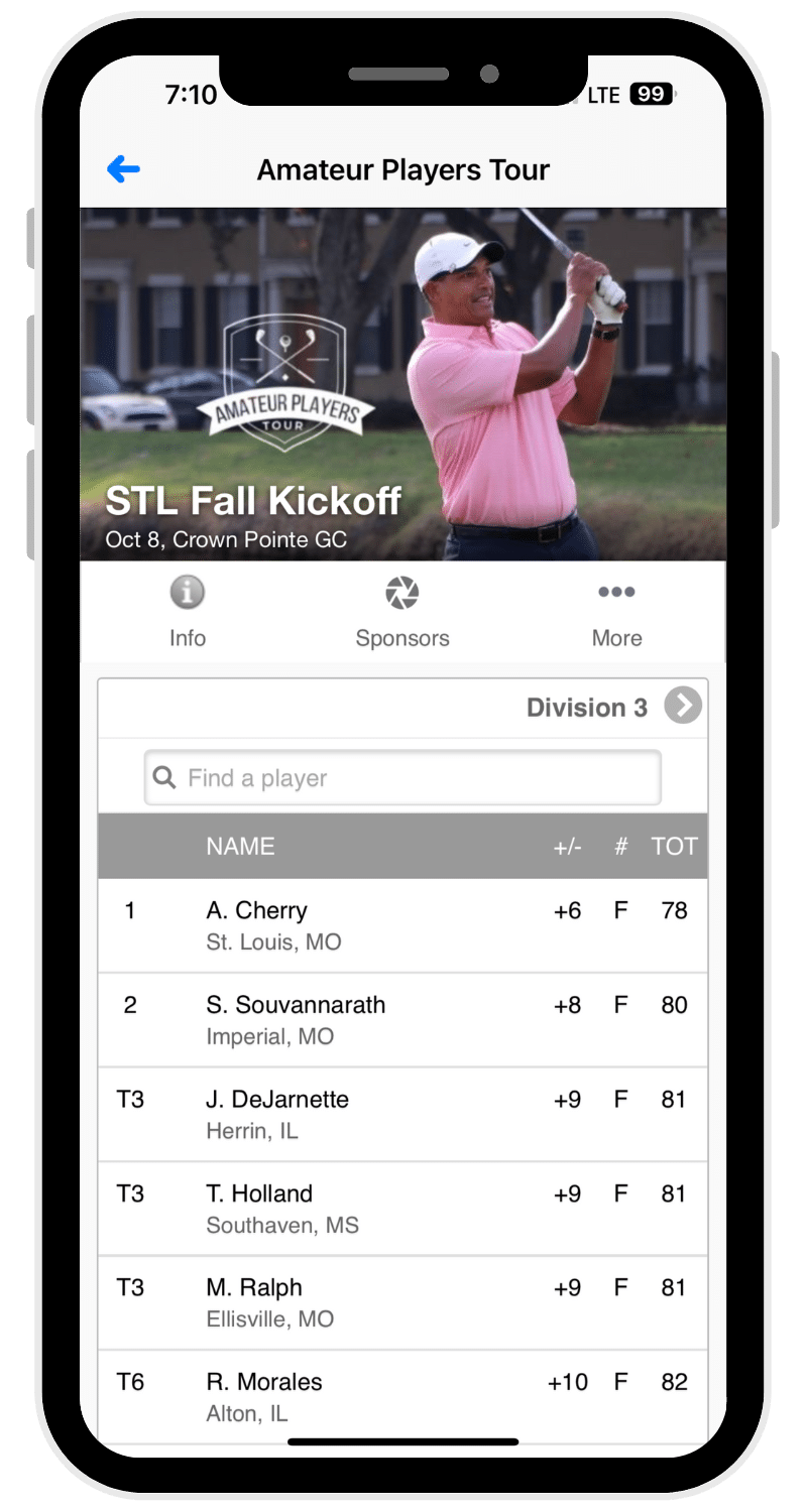 Amateur Players Tour Mobile App | Download The Apt App Today!